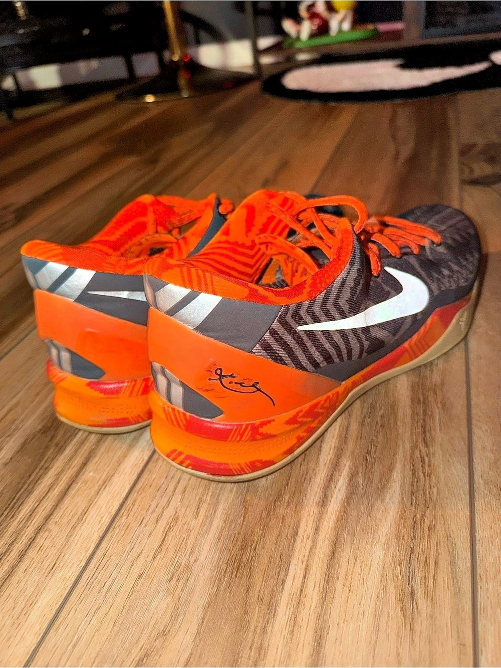 Nike Kobe 6 Protro Total Orange & Black Athletic Shoes Like New